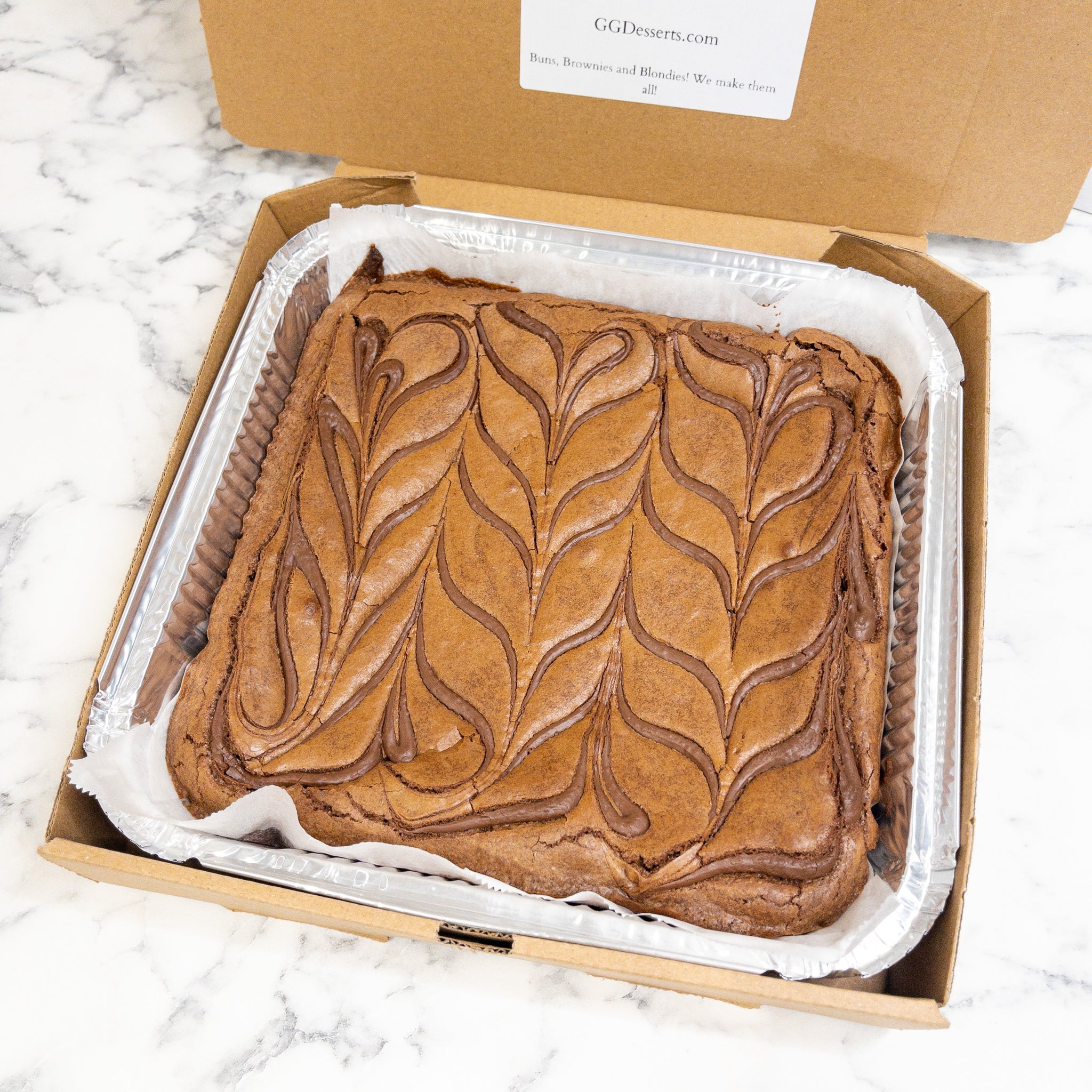 Nutella Brownie Slab